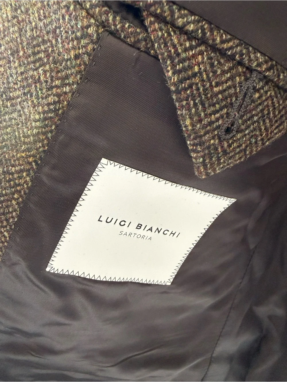 Luigi Bianchi Sartoria LUBIAM Full Canvas Wool Cashmere Blazer 42R Made In Italy